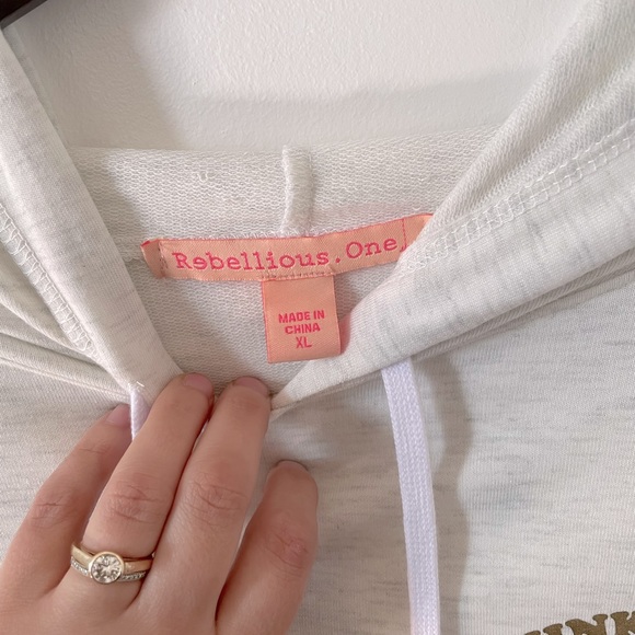 Womens Rebellious One Hooded Sweatshirt - Picture 5 of 7